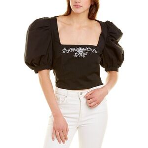 Caroline constas puff sleeve top